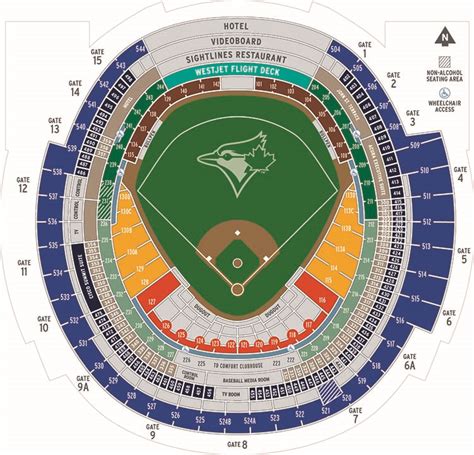 blue jays rogers centre seating